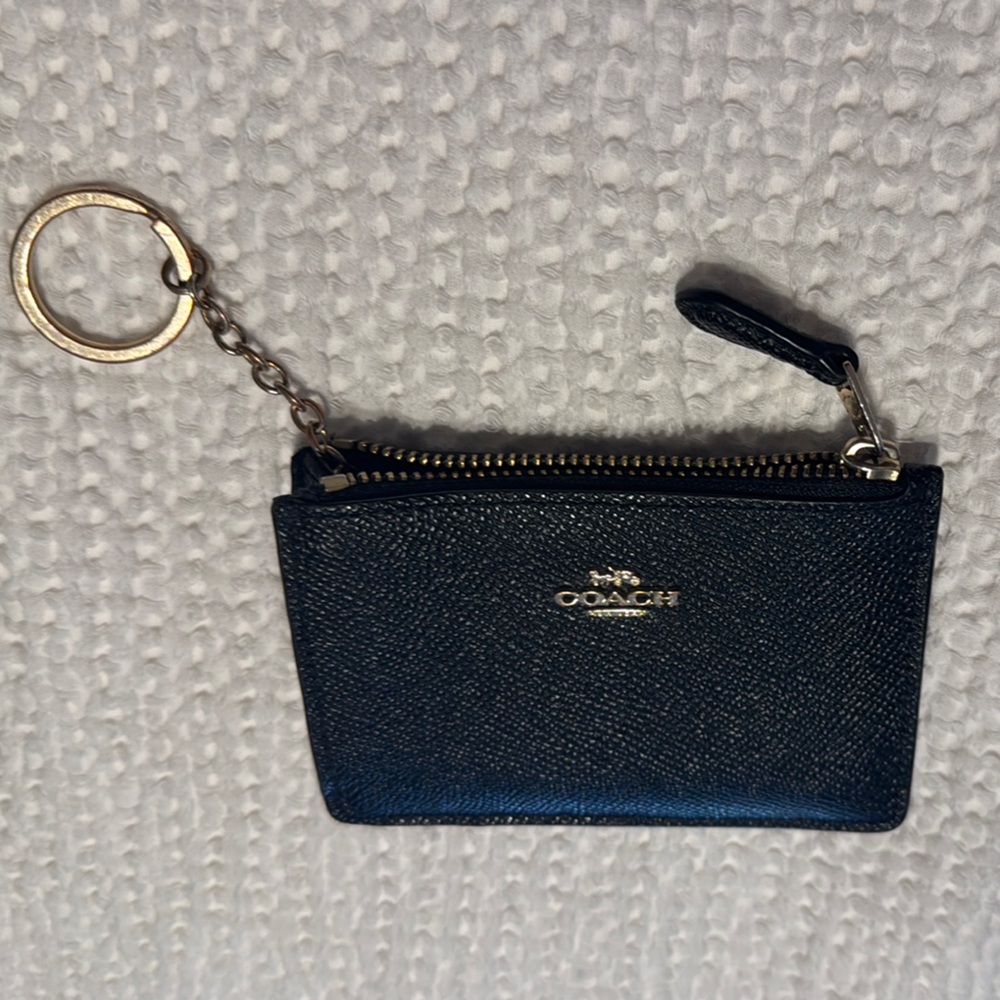 Coach Black Card Holder Wristlet